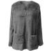 AMhomely Women's Plus Size Soft Teddy Fleece Hooded Jumper - Double Fleece Casual Hoodie with Pocket, V Neck Sweatshirt - Winter Lounge Top - Buy Online on SooperMarket.com