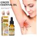 Ginger Essential Massage Oil 10ml - Natural Lymphatic Drainage & Deep Tissue Care - Buy Online on SooperMarket.com