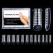 BNG 120 Pieces Nail Forms Dual Nail Forms Full Cover Extension Mould Nail Form for Poly Nail Gel Extension Clear-6