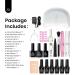 Beetles Gel Polish with LED Lamp: 6 French Manicure Colors Kit - Salon Quality DIY Gel Nail Set with Base, Top Coat, Soft Pink, Snow White - Perfect Gift - Buy Online on SooperMarket.com