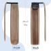 Sleek Silk-co 28 Inch Clip-In Ponytail Hairpiece in Light Brown & Blond - Heat-Resistant Fiber - Women's Straight Ponytail Extension - Buy Online on SooperMarket.com