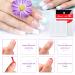 1200 pcs Self-Adhesive French Manicure Nail Sticker Set - White Half-Moon Shaped Decals for Nail Design (25 Sheets) - Buy Online on SooperMarket.com