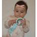 Pacifier Clip Holder Leash for Baby Boy Girl Newborn Toddler Teether Teething Dummy - 4 Pack Blue Girls Design - Buy Online on SooperMarket.com