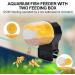 Podazz Automatic Fish Feeder 100/210ml Fish Food Dispenser Aquarium Tank Auto Timer with Two Feeding Boxes for Holiday Vacation Weekend Yellow - Buy Online on SooperMarket.com