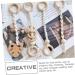Zerodeko 4pcs Wood Hanging Newborn Ornament Set - Room Decor, Gifts, Rattle, Crinkle, Gym Pendants - Buy Online on SooperMarket.com