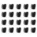 Prasacco Hair Net 20 Pcs Individual Package Invisible Hair Nets 20 Inch Reusable Nylon Hair Nets for Buns Invisible Elastic Edge Mesh for Ballet Bun Sleeping Women Wig Black