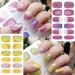 10 Sheets Butterfly Nail Stickers - Self Adhesive Full Nail Wraps & Glitter Decals for DIY Manicure Kits - Perfect Nail Art Supplies for Women & Girls - Buy Online on SooperMarket.com
