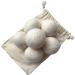 Organic 6 Pack Large Laundry Dryer Balls 100% New Zealand Wool Reusable Natural White or Grey Soft Eco Friendly with Cotton Bag (White) - Buy Online on SooperMarket.com