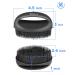 HEETA Hand-Held Body Shower Brush 2-Pack - Soft Silicone Body Scrubber for Gentle Exfoliation - Bath Brush for Men, Women, Kids - Suitable for All Skin Types - Black & Purple (Set of 2) - Buy Online on SooperMarket.com