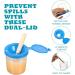 Non-Spill Paint Cups for Kids with Flip Lids - Set of 24 Assorted Colors for Art Supply, School, Classroom, Artist Studio - Buy Online on SooperMarket.com