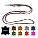 Dog liner Small dogs / large dogs 2m / 2.40m / 2.80m / 3.50m / 5m Double linen adjustable (2m x 8mm dark brown) 2m x 8mm dark brown