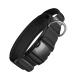 OneTigris Dog Collar with Metal Buckle for Dogs (Black M) M Black