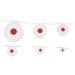 Bluecell 6pcs Assorted Size 5.5MM Thickness Fabric Pad Airsoft Slingshot Target for Adult Shooting Outdoor Hunting Accessories