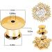 20Pcs Metal Pin Backs Locking Locking Pin Backs with Storage Case Pin Backs for Brooch Tie Hat Badge Insignia Gold - Buy Online on SooperMarket.com
