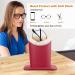 Bivisen Eyeglass Holder Case | Modern Velvet Plush PU Leather - Black & Burgundy - Stylish & Durable Organizer for Glasses - Buy Online on SooperMarket.com