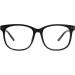 GQUEEN Large Frame Horn Glasses - Stylish UV400 Nerd Glasses for Men & Women - Prescription-Free Matt Black - Buy Online on SooperMarket.com