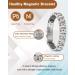 EnerCoppeX Magnetic Bracelets for Women Stainless Steel Bracelet with Effective Healing Magnets Adjustable Jewelry Gift (STB-2475ESDWK) - Buy Online on SooperMarket.com