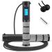 Jump Rope, Digital Weighted Handle Workout Jumping Rope with Calorie Counter for Training Fitness, Adjustable Exercise Speed Skipping Rope for Men, Women, Kids, Girls Black