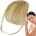 Dranng Bang Extensions Clip Human Hair French Bangs Clip on Fake Bangs Fringe Natural Color Fringe Hairpieces Stylish Neat Bangs Hair Extension for Girls Women gray gold - Buy Online on SooperMarket.com