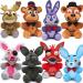 Tongyundacheng FNAF Plush Dolls Set - Bonnie Foxy Chica Golden Bear - Cute Stuffed Collectibles for FNAF Fans - Great Gift for Lolbit - Buy Online on SooperMarket.com