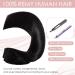 Remy Clip in Human Hair Extensions (#02 Dark Brown 14"-45 grams) One Piece Real Hair Extension Clip in 3/4 Full Head - Buy Online on SooperMarket.com