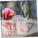 Housoutil 2 Sets Makeup Brush Set - Marbling Powder & Foundation Brushes for Makeup Vanity - Pink Makeup Tools for Flawless Beauty - Buy Online on SooperMarket.com