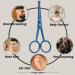 Kids Safety Hairdressing Scissors with Round Tips and Curved Blades - Professional Salon Barber Scissors for Baby Haircuts (Blue 4.5 inch) - Buy Online on SooperMarket.com