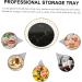 NAMOARLY Tall Fruit Bowl Dessert Trays Dessert Display Stand Fashion Food Plate Multipurpose Dried Fruit Black 25.3X25.3X12.3CM - Buy Online on SooperMarket.com