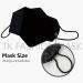 Buy 20 Pack Black KF-94 Disposable Face Masks - Made in Korea Adjustable Strap 3D Design Unisex | International Shipping Available - Buy Online on SooperMarket.com