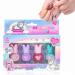 TBeautfave Nail Polish Set 4 Color Peel off Pink Nail Varnish Set Quick Dry & Long Lasting Nail Polish Water-Based Non-toxic Natural Nail Polish Set No Need UV DIY Nail Art