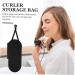 WOONEKY Curling Iron Storage Bag Hotel Storage Bag Storage Pouch Curling Iron Holder Curling Iron Bag Hair Straightener Holder Curling Iron Silicone Holder Hair Iron Silicone Bag 29.50X13.50X2.00CM Black - Buy Online on SooperMarket.com