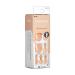 imPRESS Color Press-On Pedicure Fake Toenails Kit - Sweet Love Style, Dark Tan Square Shaped Nails with Prep Pad, Mini Nail File, Cuticle Stick - 24 Fake Nails - Buy Online on SooperMarket.com
