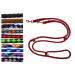 Dog linen large dogs up to 80 kg double linen jumbo 2.40m / 2.80m / 3.50m / 5m adjustable exercise line / guide in 17 different fabras very stable (3.50m 4-fold black-red) 3.50m 4-fold black red