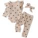 Baby Girl White Lace Ruffle Romper Top + Jeans Shorts Clothing Set | 6-12 Months Brown - Buy Online on SooperMarket.com