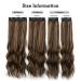 YDDM Balayage Wavy Clip in Hair Extensions 24 Inch - 4pcs Set | Synthetic Long Curly Wave Hair Extension Clip Ins for Women - Buy Online on SooperMarket.com