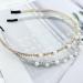 2 Pcs Pearl Rhinestone Headbands - Bridal Hair Hoop for Elegant Women and Girls - Buy Online on SooperMarket.com