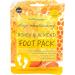 Honey & Almond Infused Moisturising Foot Pack Socks Enriched with Vitamin E - Helps Rough Cracked Heels - 2 Pack - Buy Online on SooperMarket.com