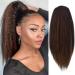 Allyreetress Highlight Yaki Drawstring Ponytail Extension for Black Women Kinky Staight Up Down Pony Tail Synthetic Hair Extensions 20 Inches 2 Clip in 20 inches HL4/30