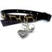 Silver Knight Filigree Heart & Jingle Bell Cat or Small Dog Charm Clip on Collar Pendant Fancy Pet Charm Pet Bling - Buy Online on SooperMarket.com