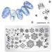 Christmas Nail Stickers & Stamping Plates | International Shipping - Nail Art Beauty Patterns - Buy Online on SooperMarket.com
