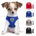 LOOK ANDES DOUCHER SMALLY DOGS CATE CAURITION with a leash reflective soft padded dog dishes air-mesh breast dishes for puppies Small dogs cats XS (chest: 24-27cm) blue