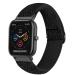 Krudary Adjustable Elastic Band Compatible with Amazfit GTS / GTS 2 / GTS 2 Mini / GTS 2e / GTS 3 , Soft Stretch Nylon Loop Bracelet Strap Replacement for Amazfit Bip / Bip U Pro / Bip S Lite Black