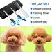 Professional Pet Grooming Scissors Set for Dogs & Cats - Straight Shears, Thinning Scissors, Grooming Comb - Small Dog Face, Ear, Paw Hair Trimming - Buy Online on SooperMarket.com