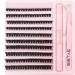 D.I.Y. Eyelash Extension Kit - 200pcs Individual Lash Clusters, D Curl Volume Cluster Lashes with Bond, Seal, Tweezers - Home Application | 80D Kit - Buy Online on SooperMarket.com