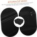 FOYTOKI 2 Pcs Hair Dryer Storage Bag Curl Blow Dryer Portable Hair Dryer Bag Barber Clipper Case Black Eva - Buy Online on SooperMarket.com