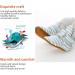 TMEOG Baby Booties Slippers | Newborn First Walking Shoes for Boys & Girls | 0-18 Months | Light Green Striped - Buy Online on SooperMarket.com