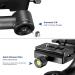 Neewer Professional Heavy Duty Metal Gimbal Tripod Head - 360 Degree Panoramic, 1/4'' Quick Release Plate, Bubble Level - for DSLR Cameras up to 30lbs - Buy Online on SooperMarket.com