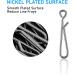 Dr.Fish 50 Pack Stainless Steel Quick Change Fishing Clips - Fast Snaps for Lures and Baits | Downward Opening | Freshwater | 1-22LB - Buy Online on SooperMarket.com