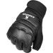 Half Finger Kickboxing Gloves - Ideal for Taekwondo, Muay Thai, Karate, and Cardio Kickboxing Class - Black Medium - Buy Online on SooperMarket.com