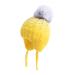 LANGZHEN Toddler Kids Infant Winter Hat Earflap Knit Warm Cap Fleece Lined Beanie for Baby Boys Girls 6-12 Months Yellow